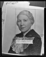 Hazel Caster, member of the Schubert-Wa Wan Club, Los Angeles, 1936