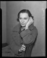 Carol Dietrich, stand-in for Marlene Dietrich, 1936