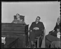 Frank A. Nance, coroner, questioning Frank Verbeck, AAA Racing Association official, Los Angeles, 1936
