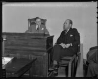 Frank A. Nance, coroner, questioning Robert K. Vanderlip, ex-racer, Los Angeles, 1936