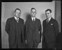 Harry Sears and Charles L. Gilmore of Mining Association of California and O. H. Griggs of Mining Association of the Southwest, Los Angeles, 1936