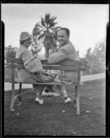 Marion and Stanley Barbee at the El Mirador Hotel, Palm Springs, 1936