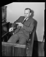F. J. Mountain on the witness stand, El Monte, 1936