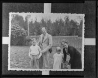 Dr. and Mrs. George C. Bergman and their children Clyde and Phyllis, Addis Ababa, 1936 (copy photo)