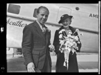 George Mitchell and Joan Lloyd celebrate the leap year by eloping, Phoenix, 1936