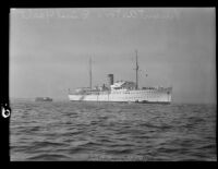 Vincent Astor's yacht the USS Nourmahal, San Pedro, 1936