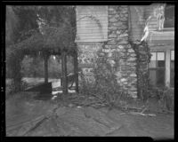 House damaged by flood, Upland, 1936