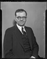 Floyd McCracken, editor for the Anaheim Bulletin, Anaheim, 1936