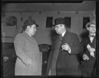 Ruben C. Navarro, Mexican Consul, and Don Francisco Castillo Najera, Mexican Ambassador to the United States, Glendale, 1936