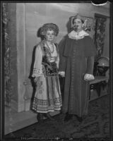 Mr. & Mrs. Albert C. Rishel in costume for the Bachelors’ Mardi Gras Ball at the Biltmore, Los Angeles, 1936