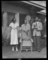 Heater family (Jerry [daughter], Martha Ann [mother] and Wilmer L. [father]), Los Angeles, 1936