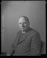 Elmer E. Adams, president of the First National Bank of Fergus Falls, Minnesota, state legislator, and editor of Fergus Falls Journal, 1935