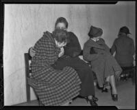 Suspects Julia Lehman, Mary Talbot, Ada Carlson, and Bobbie Gilbert in a prostitution ring, Los Angeles, 1935