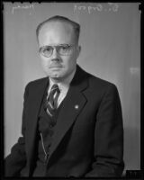 Dr. Osgood Hardy, head of the history and government department at Occidental College, Los Angeles, 1935