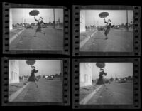 Helen George dances in the street, Los Angeles, 1935