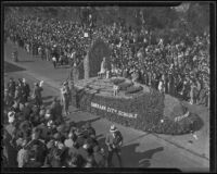 "Chivalry" float at the Tournament of Roses Parade, Pasadena, 1936