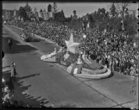 "Remember the Alamo" float at the Tournament of Roses Parade, Pasadena, 1936