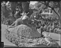 "Australia" float at the Tournament of Roses Parade, Pasadena, 1936