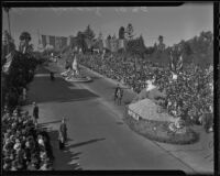 "Australia" float at the Tournament of Roses Parade, Pasadena, 1936