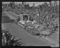 "Christopher Columbus" float at the Tournament of Roses Parade, Pasadena, 1936