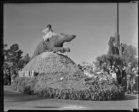 "Australia" float at the Tournament of Roses Parade, Pasadena, 1936