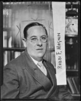 Rabbi Edgar F. Magnin, Los Angeles, 1936 (copy photo)