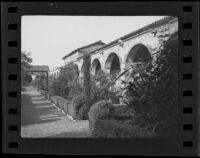 Grounds and arches of Mission San Juan Capistrano, San Juan Capistrano, 1936