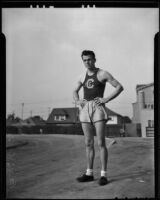 Adrian Davis, Compton Junior College discus thrower, 1936