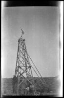 Oil field seen during an H. H. West vacation trip to Utah, Virgin (Utah), 1923