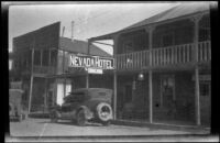Nevada Hotel where H. H. West and family stayed during a vacation, Searchlight, 1923