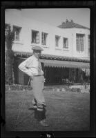 H. H. West in golf attire at the Sunset Canyon Country Club, Burbank, 1931