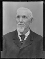 George Deweese, who traveled with the first Butler Train in 1850, original photograph about 1892, photograph copied 1938