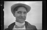 Man smiles at the camera, Santa Catalina Island, 1903