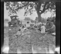 H. H. West's family has a picnic in Chatsworth Park, Los Angeles, about 1910