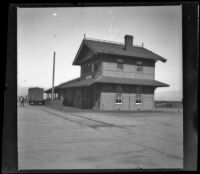 Southern Pacific Railroad train depot at Crafton Redlands vicinity, 1899