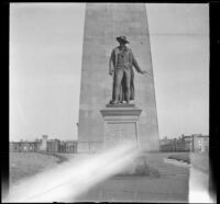 Statue of Colonel William Prescott in front of the Bunker Hill Monument, Boston, 1914