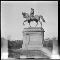 Statue of George Washington in the Public Garden, Boston, 1914