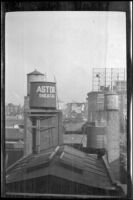 View of buildings from the Hotel Astor, New York, 1917
