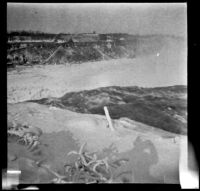 Niagara Falls with H. H. West's shadow in the foreground, Niagara Falls, 1914
