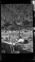 The West's campsite at Forest Home, Redlands vicinity, about 1927
