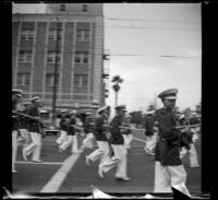 Glendale YMCA Marching Band in the Armistice Day Parade, Glendale, 1936