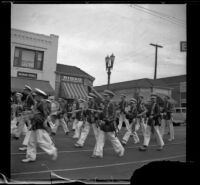 Glendale YMCA Marching Band in the Armistice Day Parade, Glendale, 1936