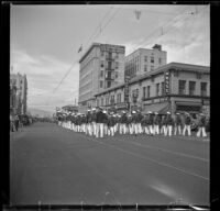 Glendale YMCA Marching Band in the Armistice Day Parade, Glendale, 1936
