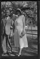 Benjamin Thorpe and Ann Yaw Thorpe pose at the Western Union Reunion, Glendale, 1932
