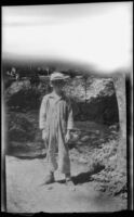 H. H. West, Jr. poses at Glen Ranch, San Bernardino County, about 1924