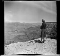 Mertie West's first view of the Grand Canyon along the south rim, 1942
