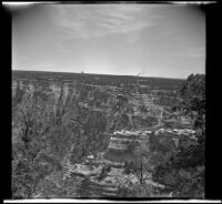 Grand Canyon rim seen during excursion of H. H. and Mertie West, 1942