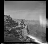 Grand Canyon seen during excursion of H. H. and Mertie West, 1942