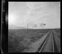 Railroad tracks running between Beaumont and Indio, Palm Springs vicinity, 1899