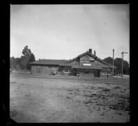 Colton station of the Southern Pacific Railroad, viewed from a distance, Colton, 1899